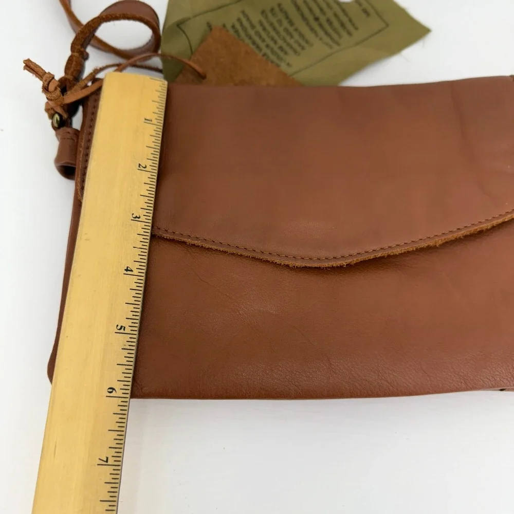 VILENCA HOLLAND Cognac Genuine Leather Crossbody Bag‎ Style VIO 09 NEW